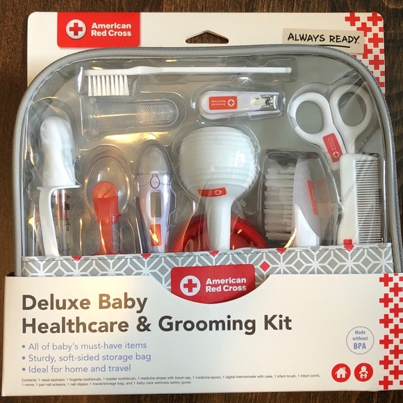 american red cross deluxe baby healthcare and grooming kit
